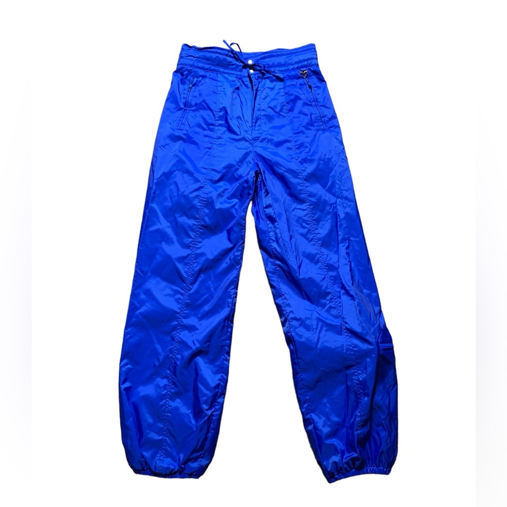 Obermeyer Savannah Vintage Ski Pants Royal Blue High Waist Outdoor Womens 10